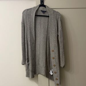 Tommy Hilfiger Gray Knit Cardigan